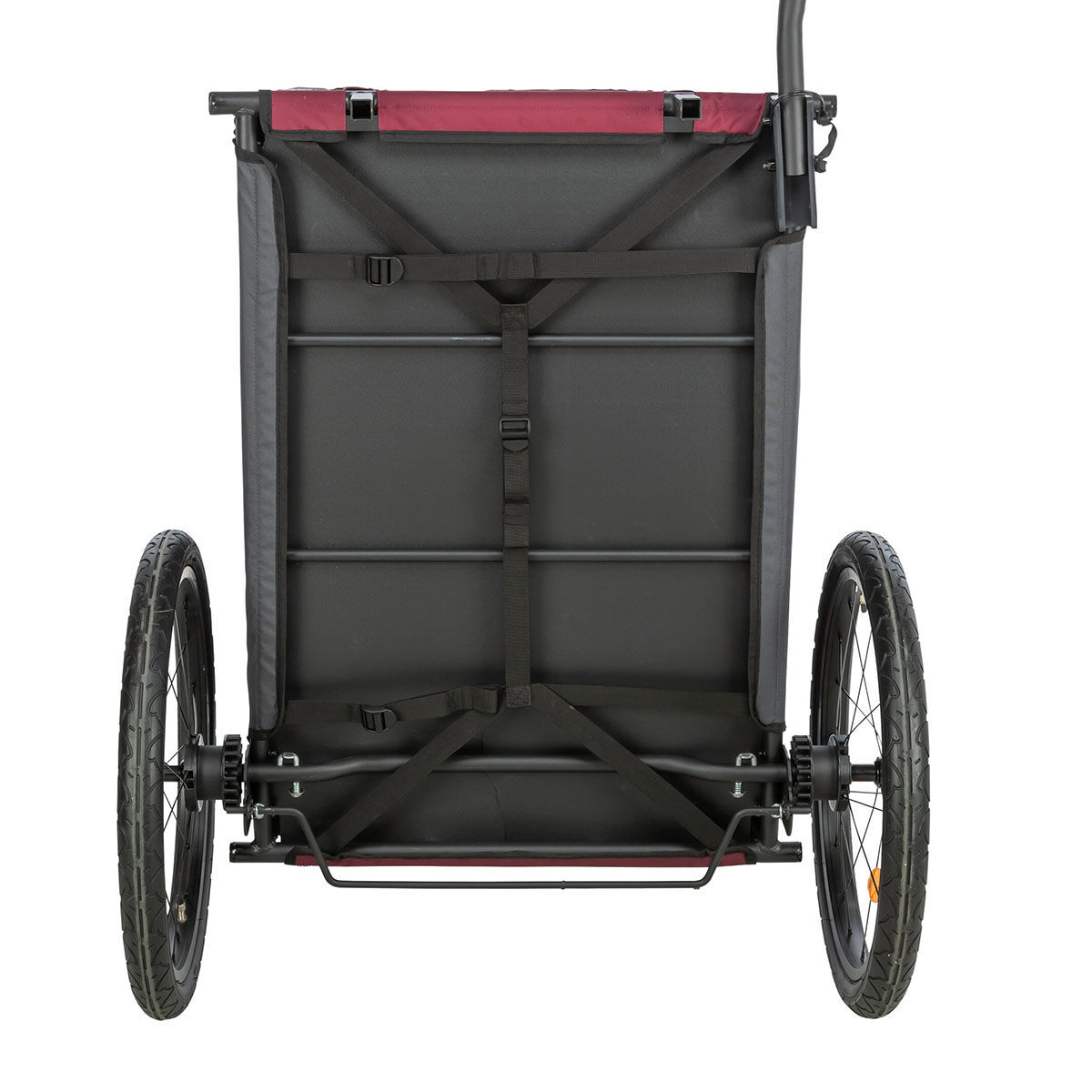 Trixie Cykelvagn  svart/röd 